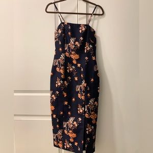 Elliatt Fitted Navy Dress